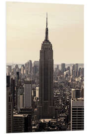 Foam board print Empire State Building Vintage