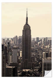 Sticker mural Empire State Building vintage