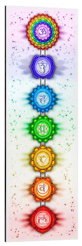 Aluminium print The Seven Chakras - Series V - Artwork II