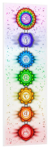 Tableau en PVC Les Sept Chakras, série V