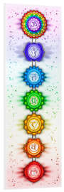 Foam board print The Seven Chakras - Series V - Artwork II