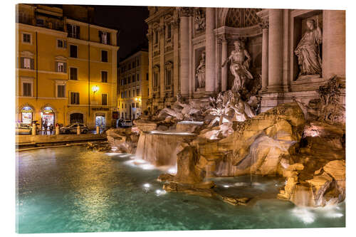 Acrylic print Rome Trevi Fountain Italy