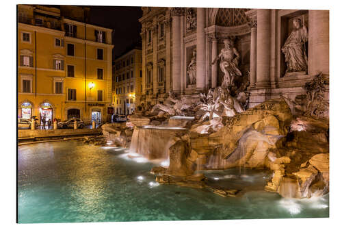 Quadro em alumínio Rome Trevi Fountain Italy