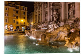 Tableau en PVC Fontaine de Trevi à Rome, Italie