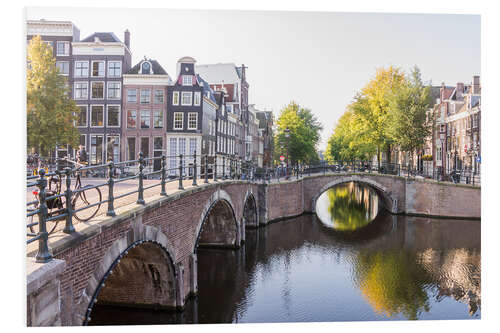 Foam board print Amsterdam canals