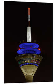 PVC-taulu Top of Düsseldorf - close-up view of the Rhine Tower