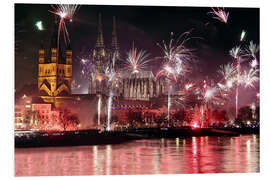 Stampa su PVC Fireworks Cologne