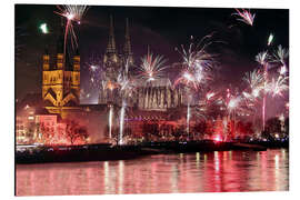 Magnettafel Feuerwerk Köln