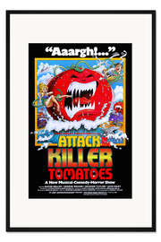 Gerahmter Kunstdruck Angriff der Killertomaten (englisch)