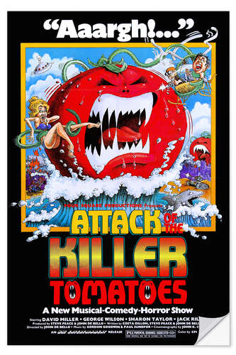 Sticker mural L'Attaque des tomates tueuses (anglais)