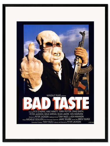 Gerahmter Kunstdruck Bad Taste