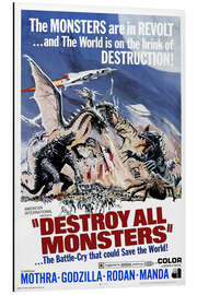 Magnettafel Frankenstein und die Monster aus dem All (englisch)