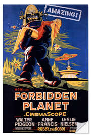 Selvklebende plakat Forbidden Planet (Den forbudte planet)