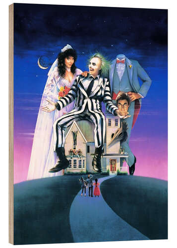 Cuadro de madera Beetlejuice
