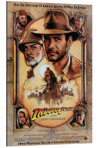 Aluminium print Indiana Jones and the Last Crusade