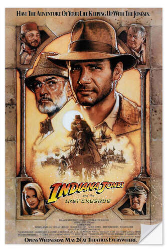 Wandsticker Indiana Jones und der letzte Kreuzzug (Englisch)