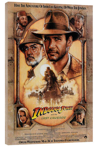 Trätavla Indiana Jones och det sista korståget