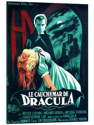 Stampa su vetro acrilico Dracula il vampiro (francese)