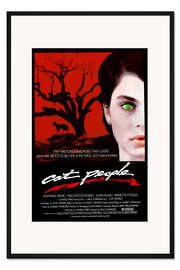 Gerahmter Kunstdruck Katzenmenschen (englisch)