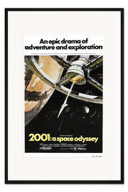 Gerahmter Kunstdruck 2001: Odyssee im Weltraum (englisch)