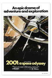 Póster  2001: Odisseia no Espaço (inglês) - Vintage Entertainment Collection