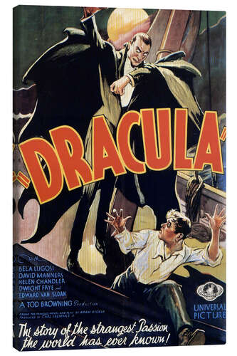 Tableau sur toile Dracula (anglais)