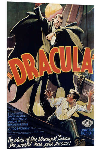 Foam board print Dracula I