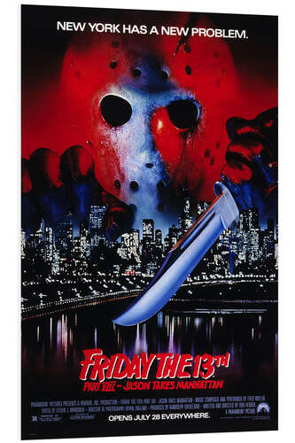 Foam board print Friday the 13th Part VIII: Jason Takes Manhattan