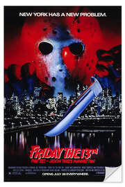 Selvklebende plakat Friday the 13th Part VIII: Jason Takes Manhattan