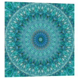 Foam board print Mandala luminous Opal