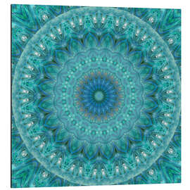 Magnettafel Mandala leuchtender Opal