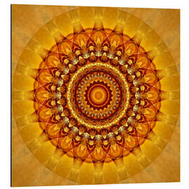 Magnettafel Mandala strahlendes Gelb