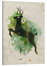 Magnettafel Hirsch im Sprung