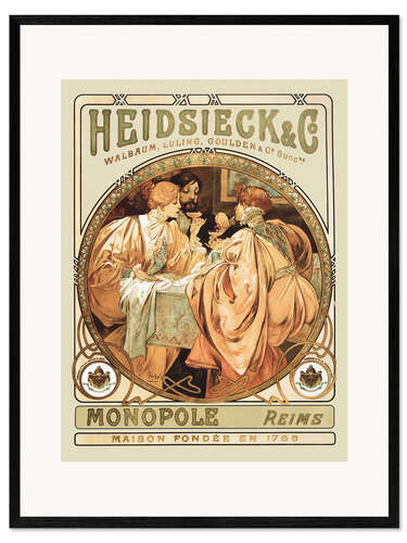 Kehystetty taidepainatus Heidsieck Champagne