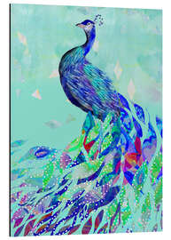 Magnettafel Pfau Collage