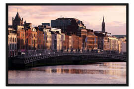 Gerahmter Kunstdruck Dublin Abendstimmung