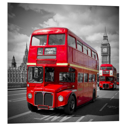 Obraz na PCV LONDON Red Buses