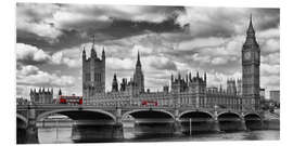 Foam board print LONDON Westminster Bridge Panoramic