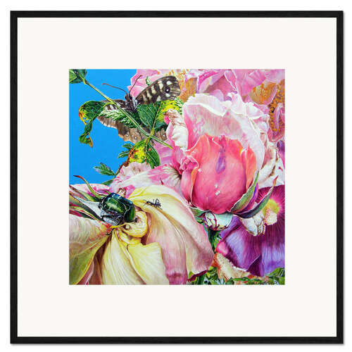 Gerahmter Kunstdruck Surreal Flowers