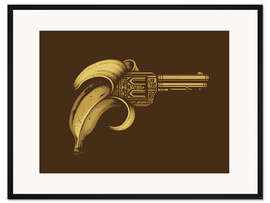 Gerahmter Kunstdruck Bananengewehr