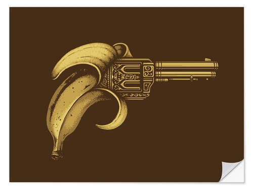 Wall sticker banana gun