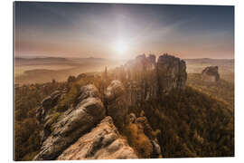 Gallery print Sächsische Schweiz - Elbsandsteingebirge Sunset