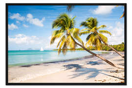 Gerahmter Kunstdruck Strand Les Salines, Martinique