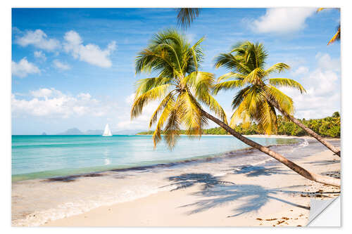 Selvklebende plakat Les Salines beach, Martinique