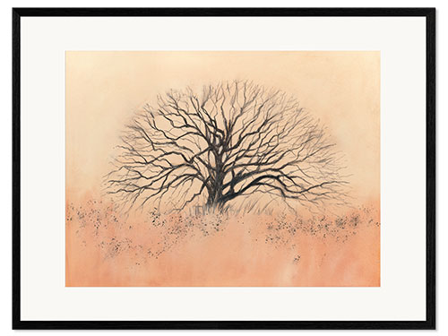 Plakat artystyczny premium w ramie Delicate tree