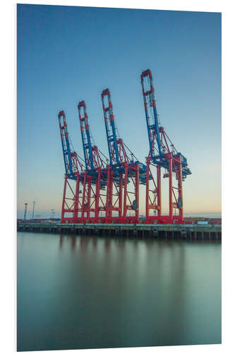 PVC-taulu 4 port cranes Eurokai Hamburg