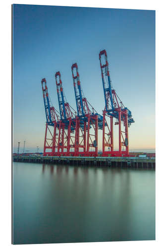 Galleriprint 4 port cranes Eurokai Hamburg