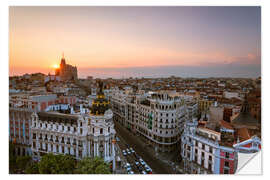 Wall sticker Gran Via and Metropolis building