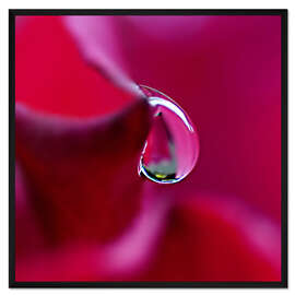 Gerahmter Kunstdruck Fließender Tropfen