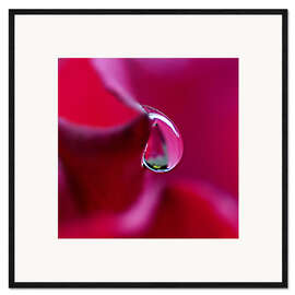 Inramat konsttryck flowing drop
